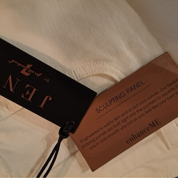 7 For All Mankind Jen 7 slim bootcut jeans, white, women's plus size 18 NWT New! - Picture 8 of 10